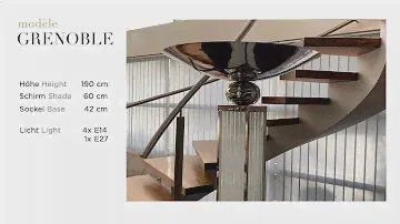 Art Deco Stehleuchte "Grenoble" Details - Art Deco floorlamp "Grenoble" details
