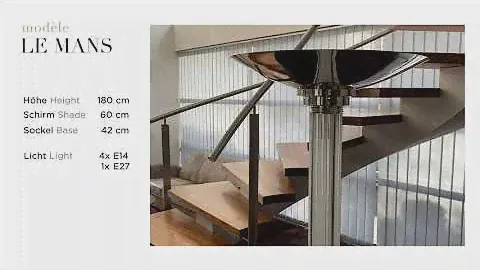 Art Deco Stehleuchte "Le Mans" Details - Art Deco floorlamp "Le Mans" details