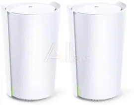 1562417 Бесшовный Mesh роутер TP-Link Deco X90(2-Pack) AX6600 10/100/1000BASE-TX белый (упак.:2шт)