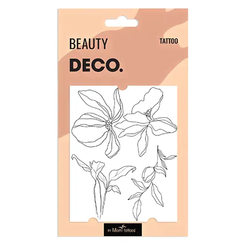 Татуировка для тела DECO. REAL TATTOO by Miami tattoos переводная Orchid