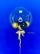 Шар "Deco Bubble" с перьями-1
